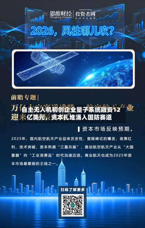 自主无人机初创企业量子系统融资12亿美元，资本扎堆涌入国防赛道-第3张图片