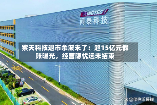 紫天科技退市余波未了：超15亿元假账曝光	，经营隐忧远未结束-第2张图片