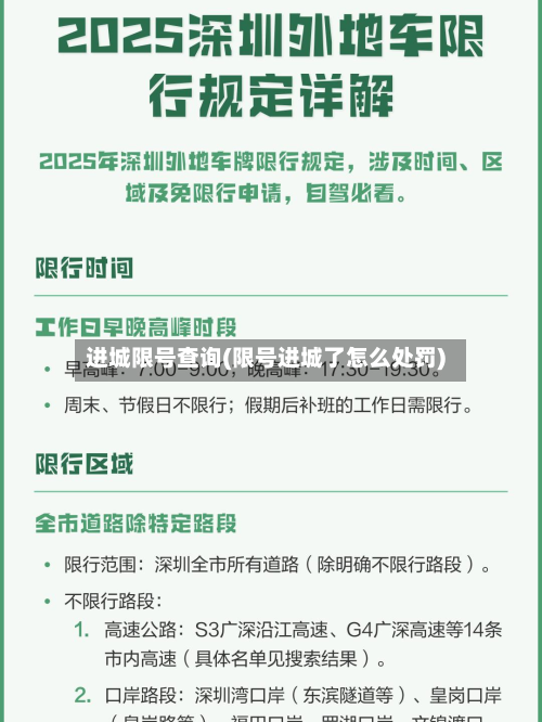 进城限号查询(限号进城了怎么处罚)-第3张图片