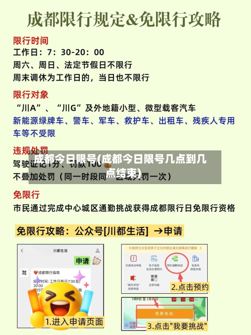 成都今日限号(成都今日限号几点到几点结束)-第2张图片
