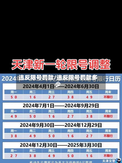 违反限号罚款/违反限号罚款多少
